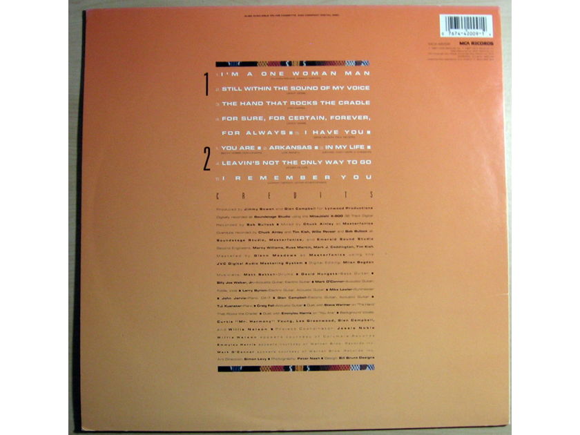 Glen Campbell - Still Within The Sound Of My Voice NM- 1987 VINYL LP  MCA Records MCA-42009