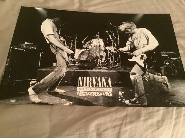 Nirvana 30TH Anniversary Promo Lithograph Poster  Never...