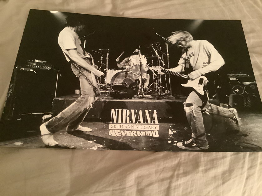 Nirvana 30TH Anniversary Promo Lithograph Poster  Nevermind
