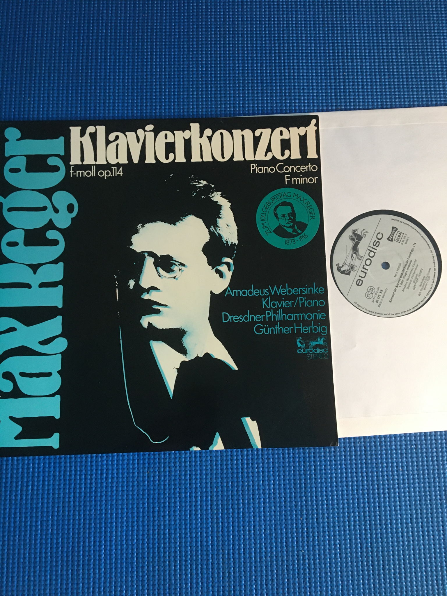 Eurodisc Germany Max Reger Lp record  Klavierkonzert pi...