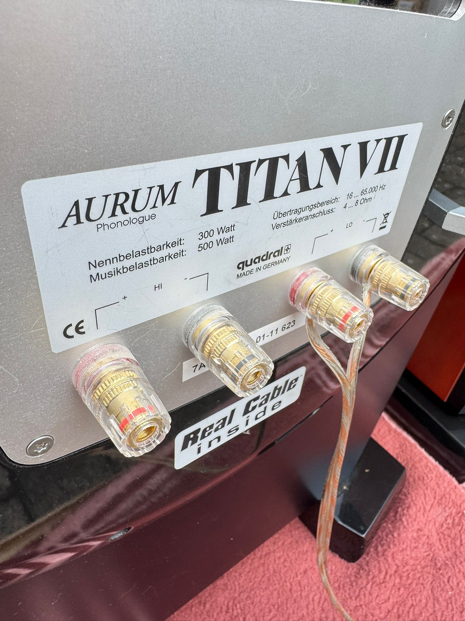 Quadral Aurum Titan 7 speakers in cherry 7