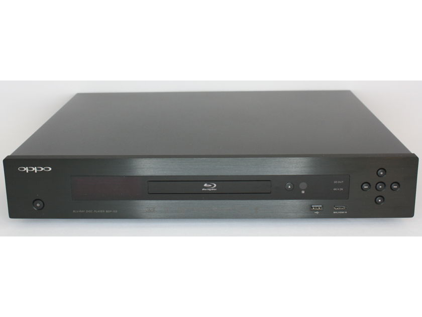Oppo BDP-103 Blu Ray Player. Blu Ray and DVD Region Free
