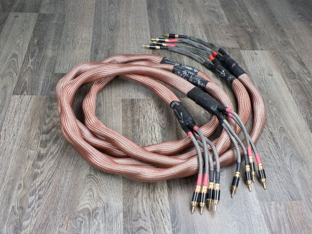Charlin HP 9000 MKII biwired audio speaker cables 3,0 m...