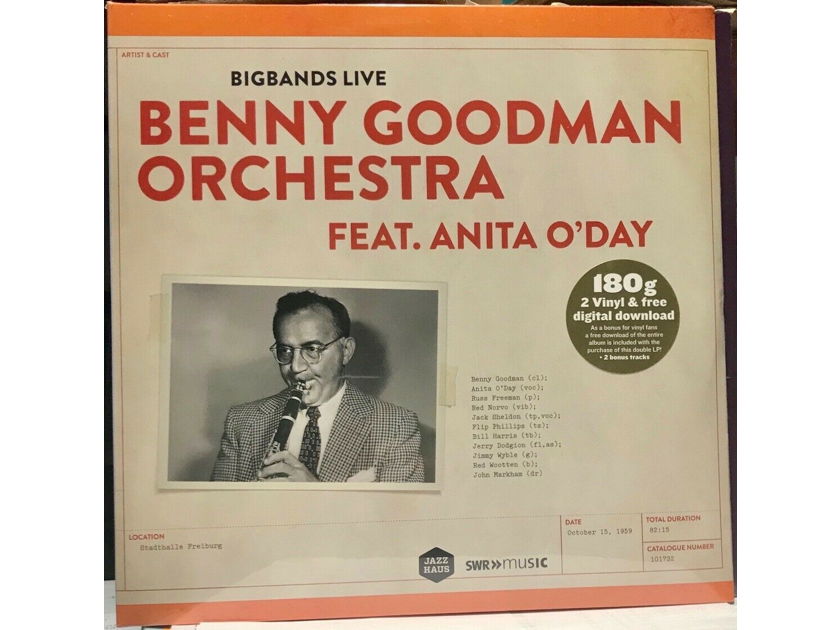 Benny Goodman Orchestra Featuring Anita O'day Jazzhouz Opening Bid lowered $55