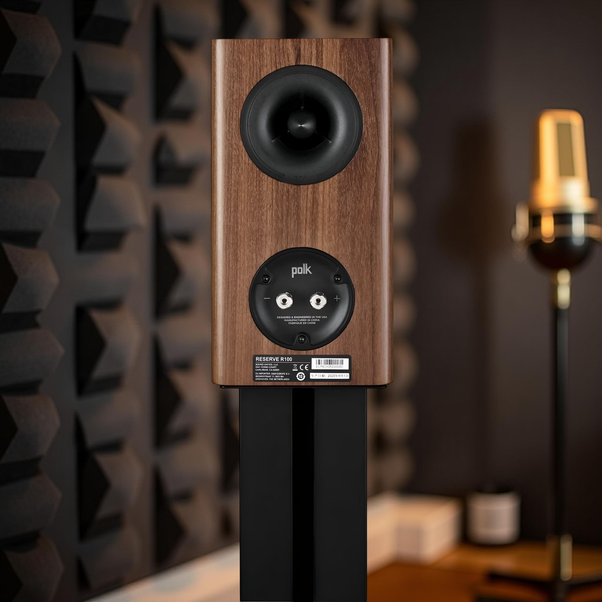 Polk Audio Reserve R100 Bookshelf Speakers in Brown 6