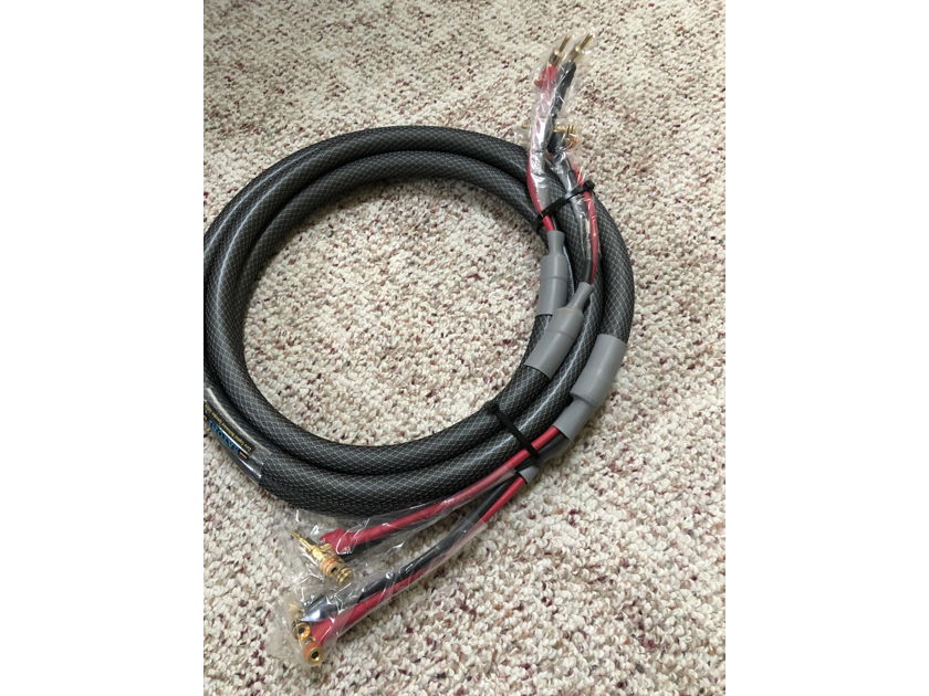 Acoustic Zen Satori speaker cable 8 foot-Locking banana-NEW
