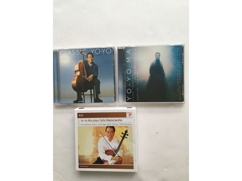 Yo-Yo Ma plays cello masterworks 8 Cd set As Is Plus 2 more cds 1 Cd missing in box set!
