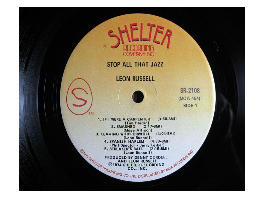 Leon Russell - Stop All That Jazz  - 1974 Shelter Recording Company Inc. SR-2108