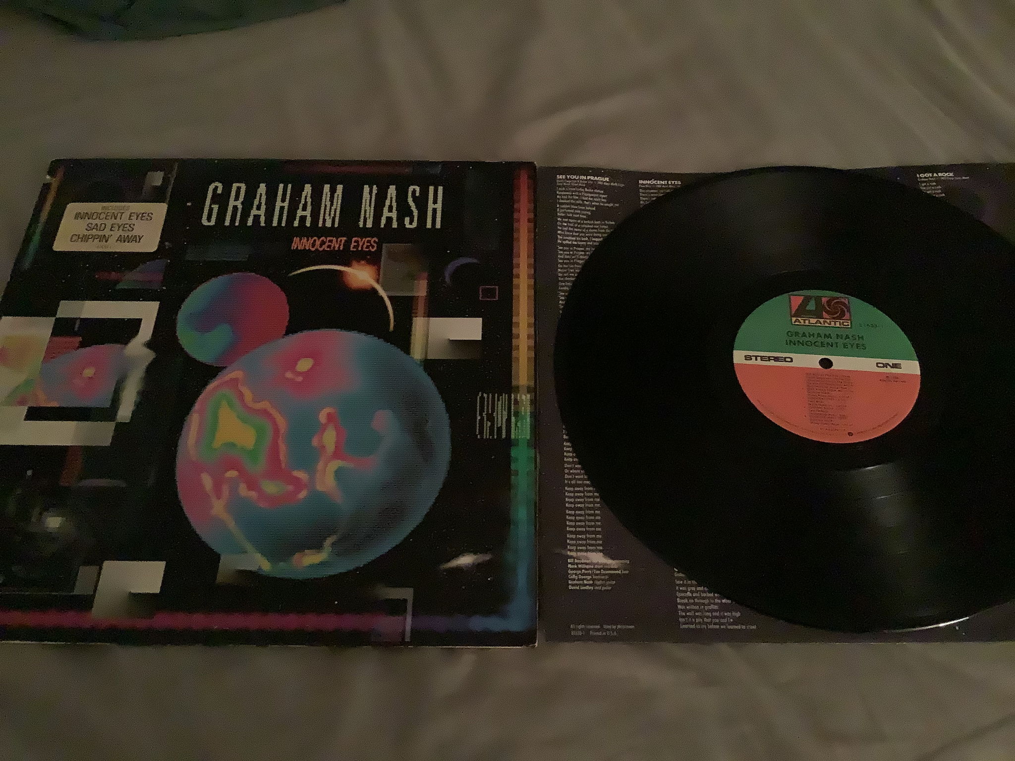 Graham Nash Promo Lp Atlantic Records Stampers 1-2 Both... 2