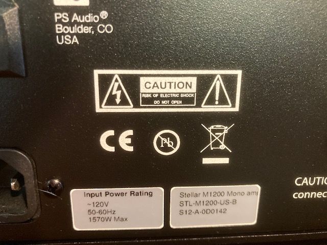 PS Audio Stellar m1200 Monoblocks 5