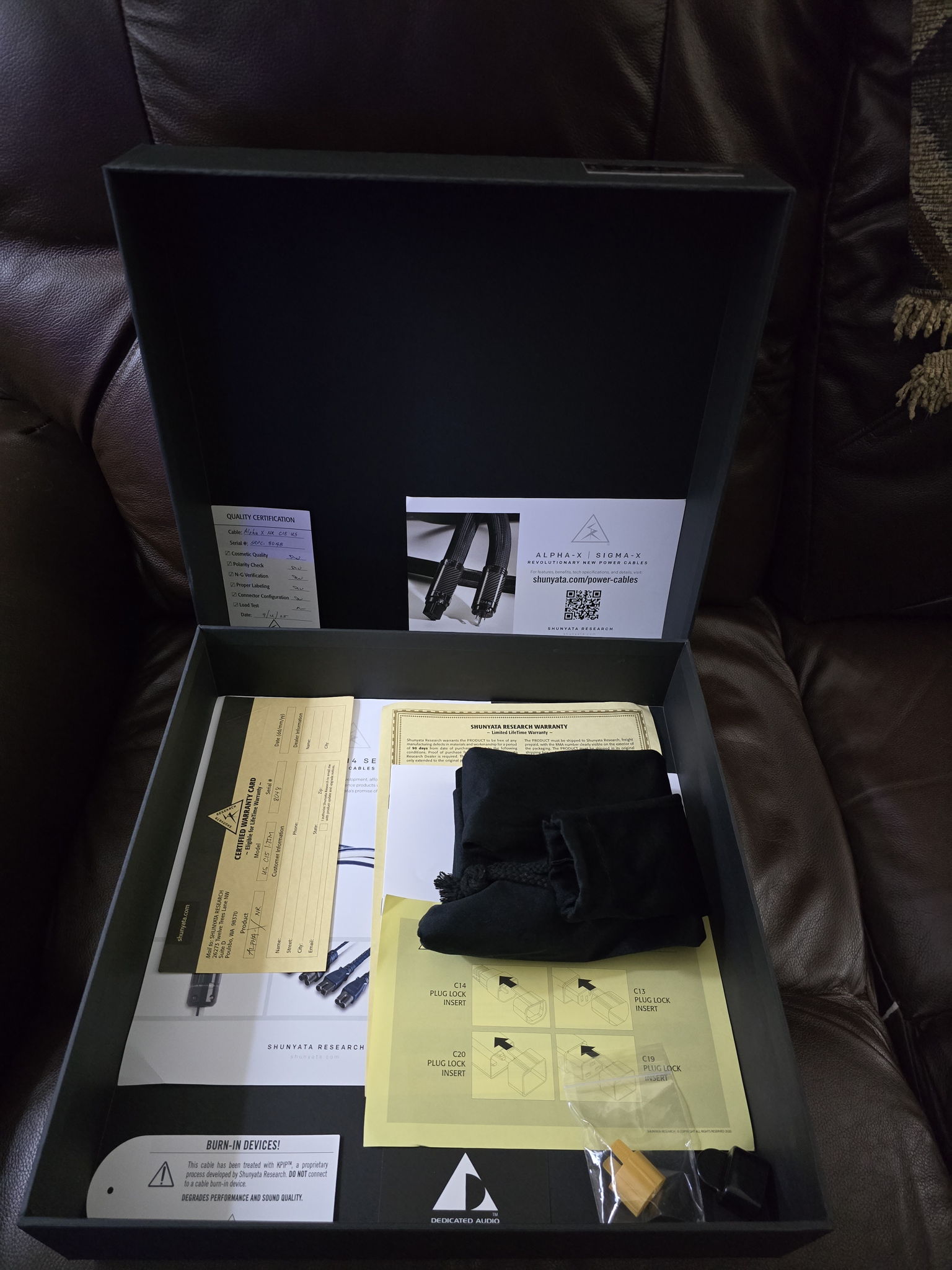 Shunyata Research Alpha X NR Version 3 - 1.75m 15amp 6