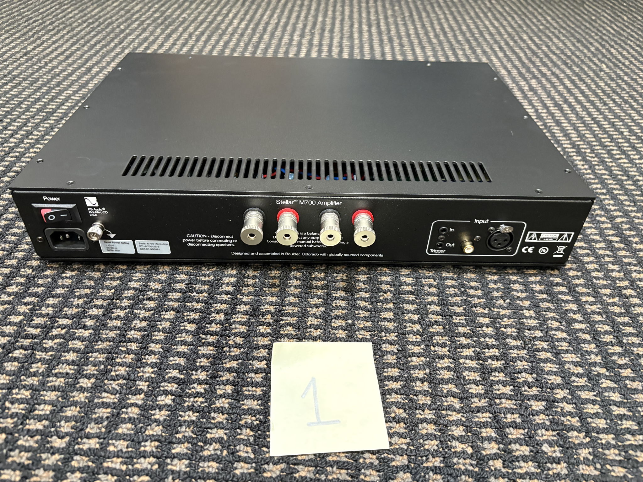 PS Audio Stellar M700 Monoblock Amplifier Amp Pair in B... 3