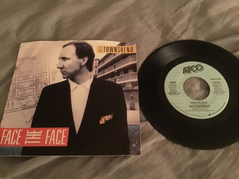 Pete Townshend  Face The Face  Promo 45 With Picture Sleeve Vinyl