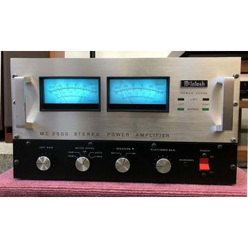 McIntosh MC-2500 Stereo Power Amplifier SILVER 100V USE...