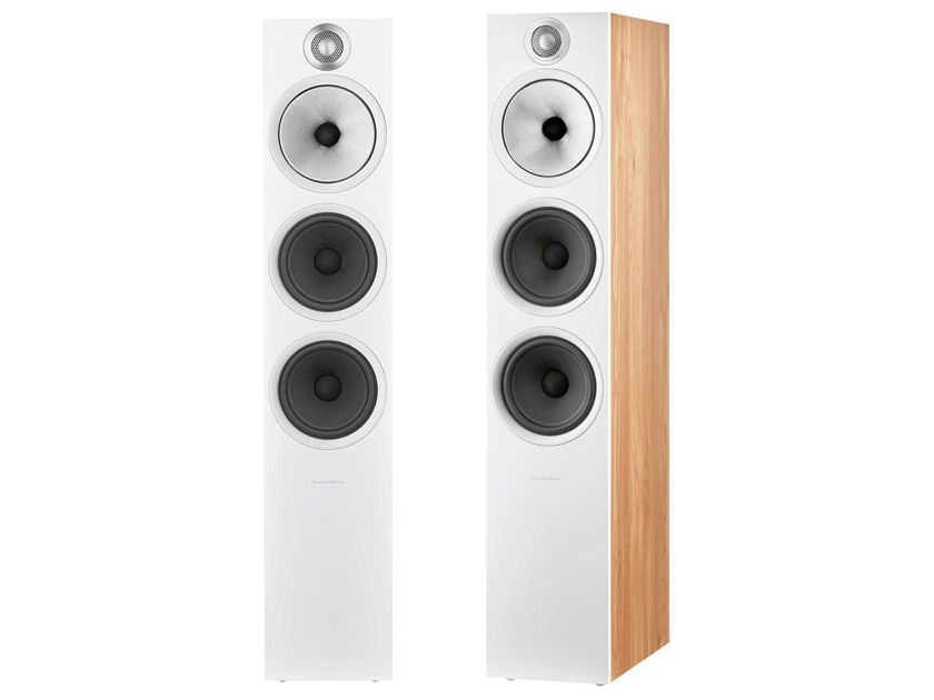 B&W 603 S2 Anniversary Edition Floorstanding Speakers; 603S2; Oak Pair (New) (36369)