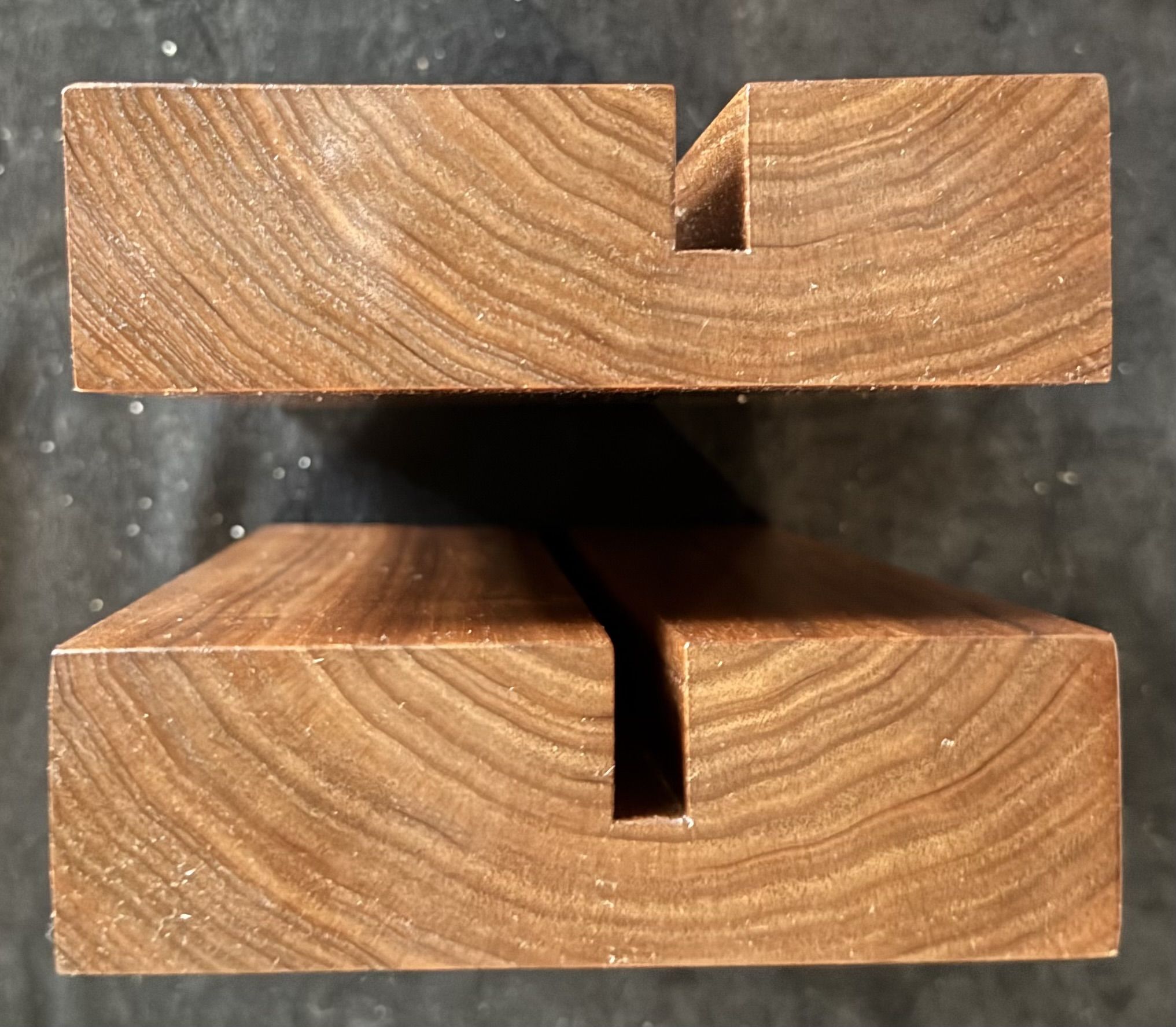 Hand Made  100% Solid Walnut LP Holder, Displays one LP... 3