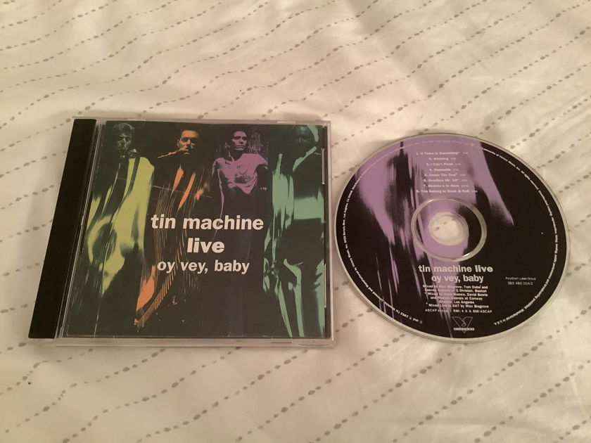 Tin Machine David Bowie OOP Compact Disc Victory Records Live Oh Vey,Baby