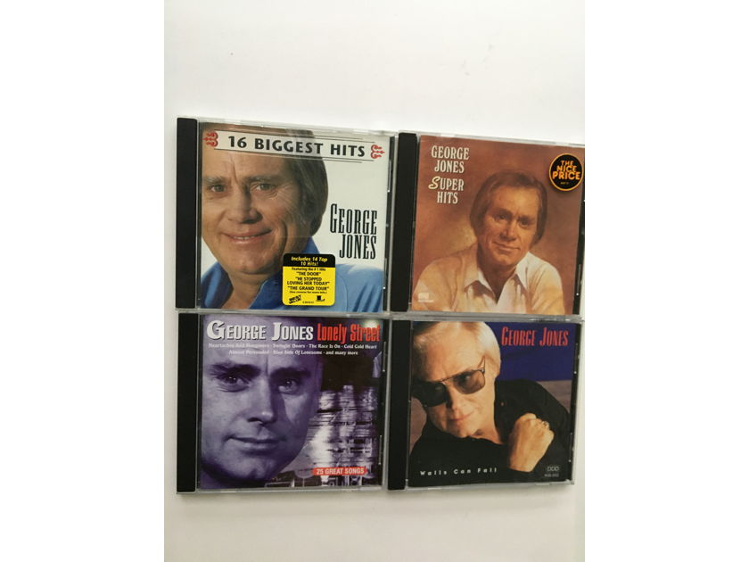 Country music George Jones  Cd lot of 4 cds