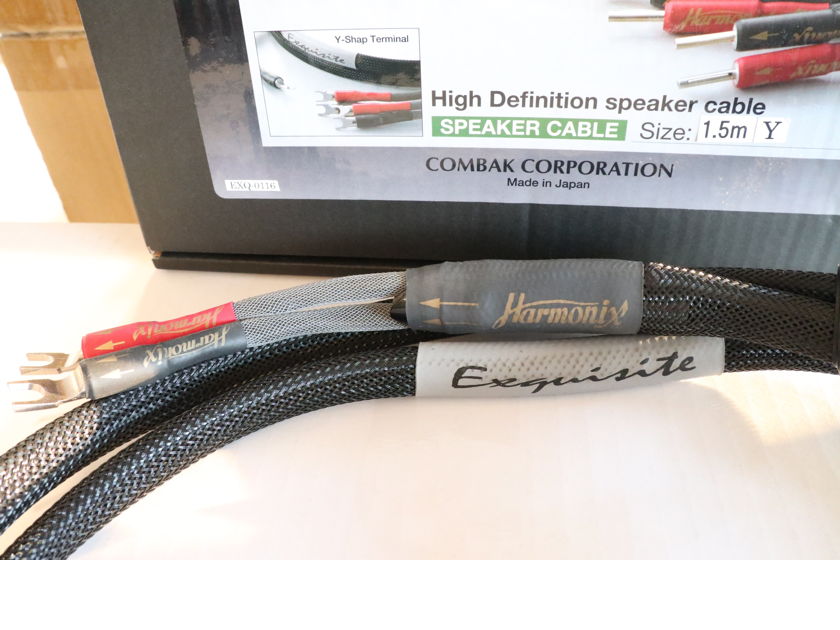 (Rare)■Harmonix■ HS101-EXQ “Exquisite” ■High Definition Speaker Cable (Y-Y)■ 1.5m ■ (PCOCC)