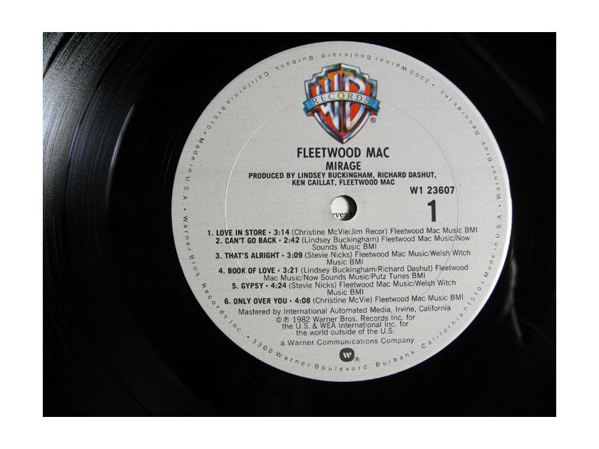 Fleetwood Mac - Mirage - Vinyl LP 1982 Warner Bros. Records W1 23607