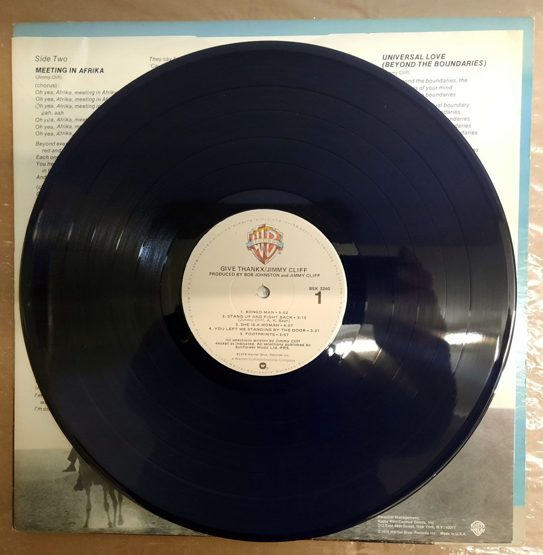 Jimmy Cliff – Give Thankx 1978 NM- Vinyl LP REGGAE Warn... 4