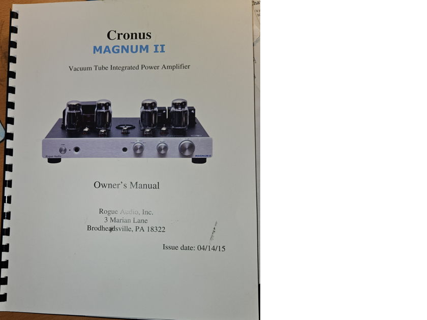 Rogue Audio Cronus Magnum II Integrated Power Amplifier