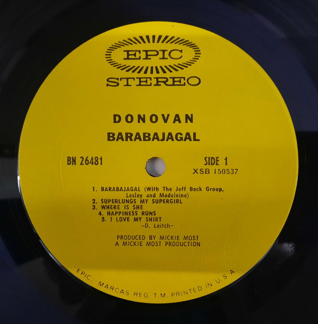 Donovan – Barabajagal 1969 NM ORIGINAL VINYL LP Epic Re... 6