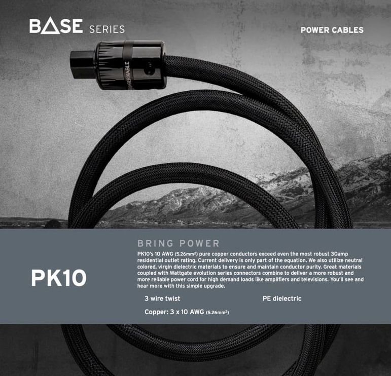 Kimber Kable PK 10 ASCENT AC Power Cable / 4 Foot / 20 AMP 5