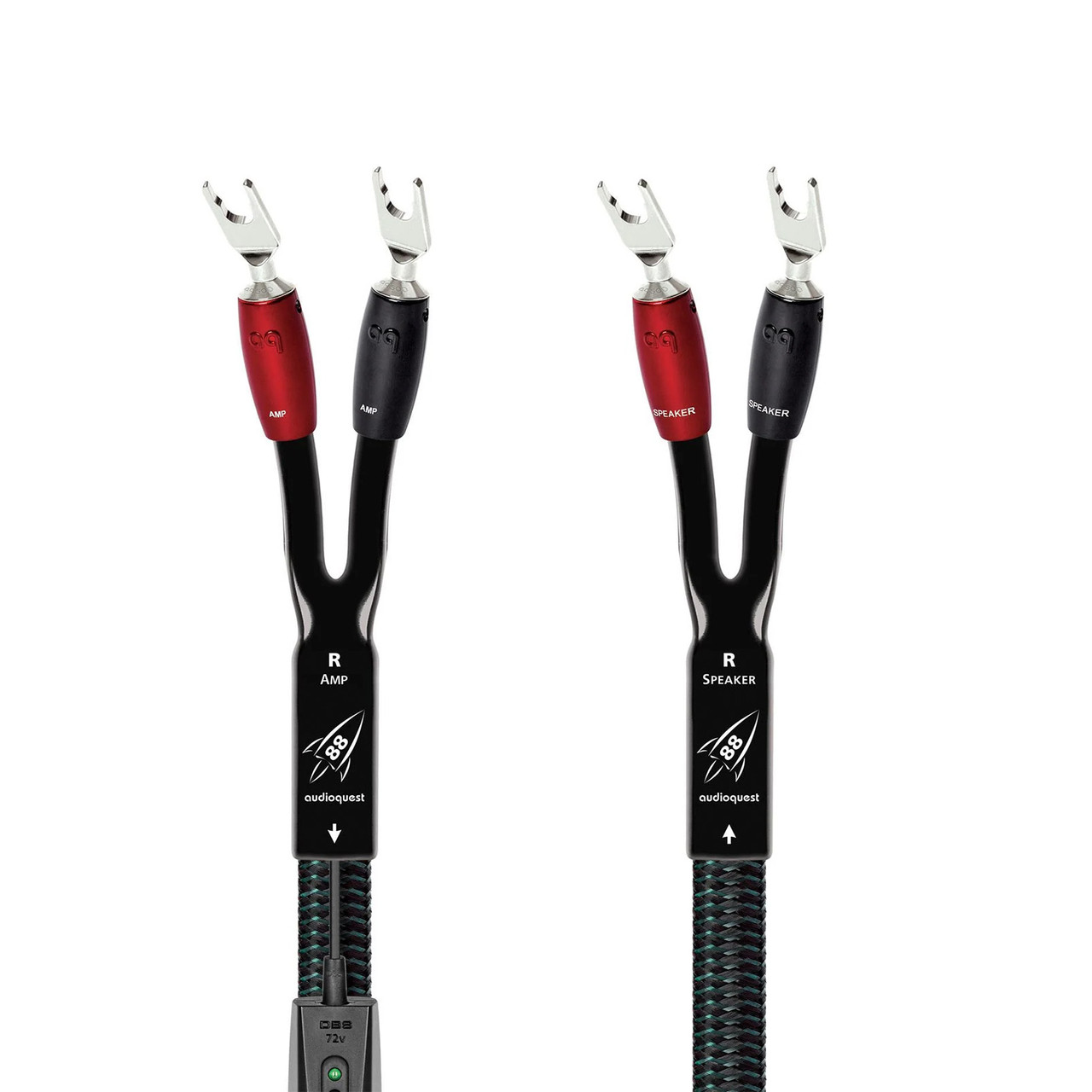 AudioQuest Rocket 88 Speaker Cables; 8ft Pair (1/0) (65...