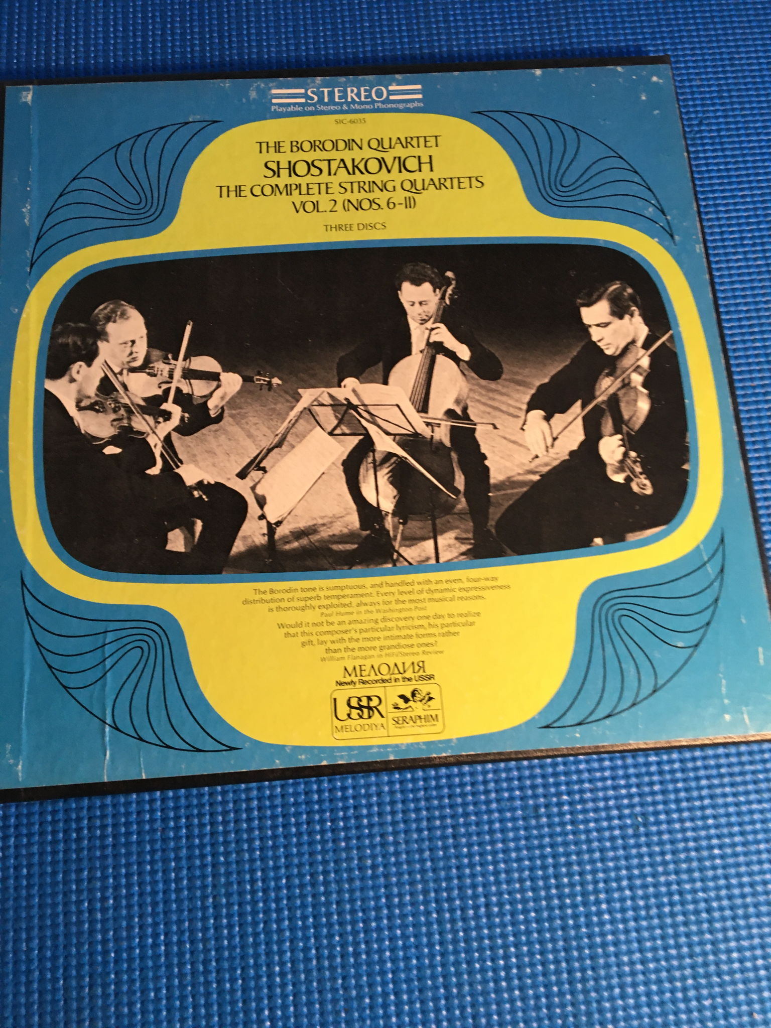 The Borodin quartet Shostakovich 2 Lp box sets Seraphim... 3