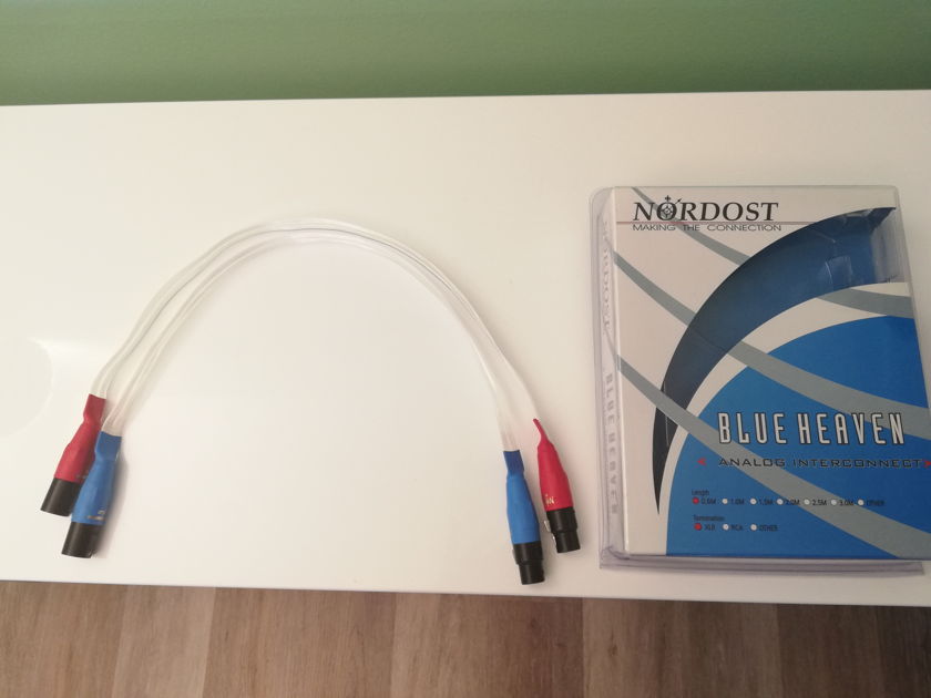 Nordost Blue Heaven Flatline XLR interconnect Cables ( 0.6 meter )