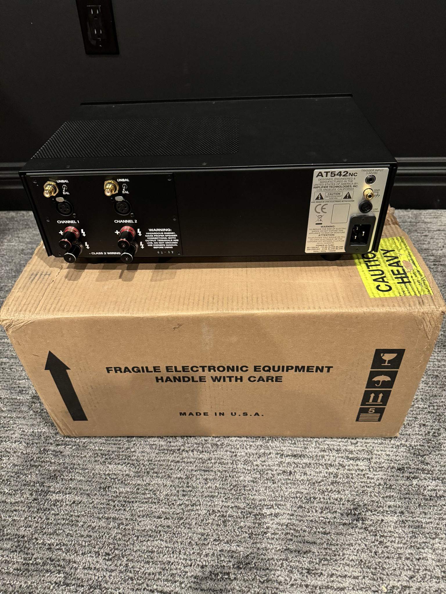 Amplifier Technologies Inc ATI AT542NC 500WPC 2 Channel... 4