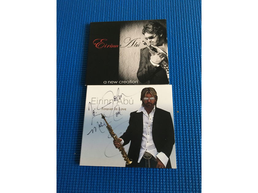 Eirinn Abu Venice Saxophone player 2 cds Forever in love & a new creation 1 is signed