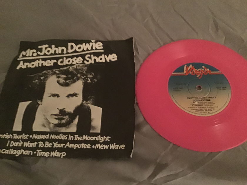 Mr. John Dowie Import Pink Vinyl EP With Picture Sleeve Vinyl NM  Aother Close Shave