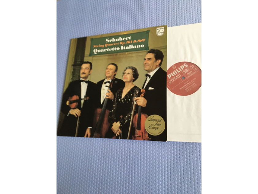 Schubert Quartetto Italiano Lp record Philips  String Quartet op 161 D 887