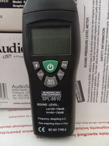 American Recorder model SPL-8810 SOUND PRESSURE METER -...