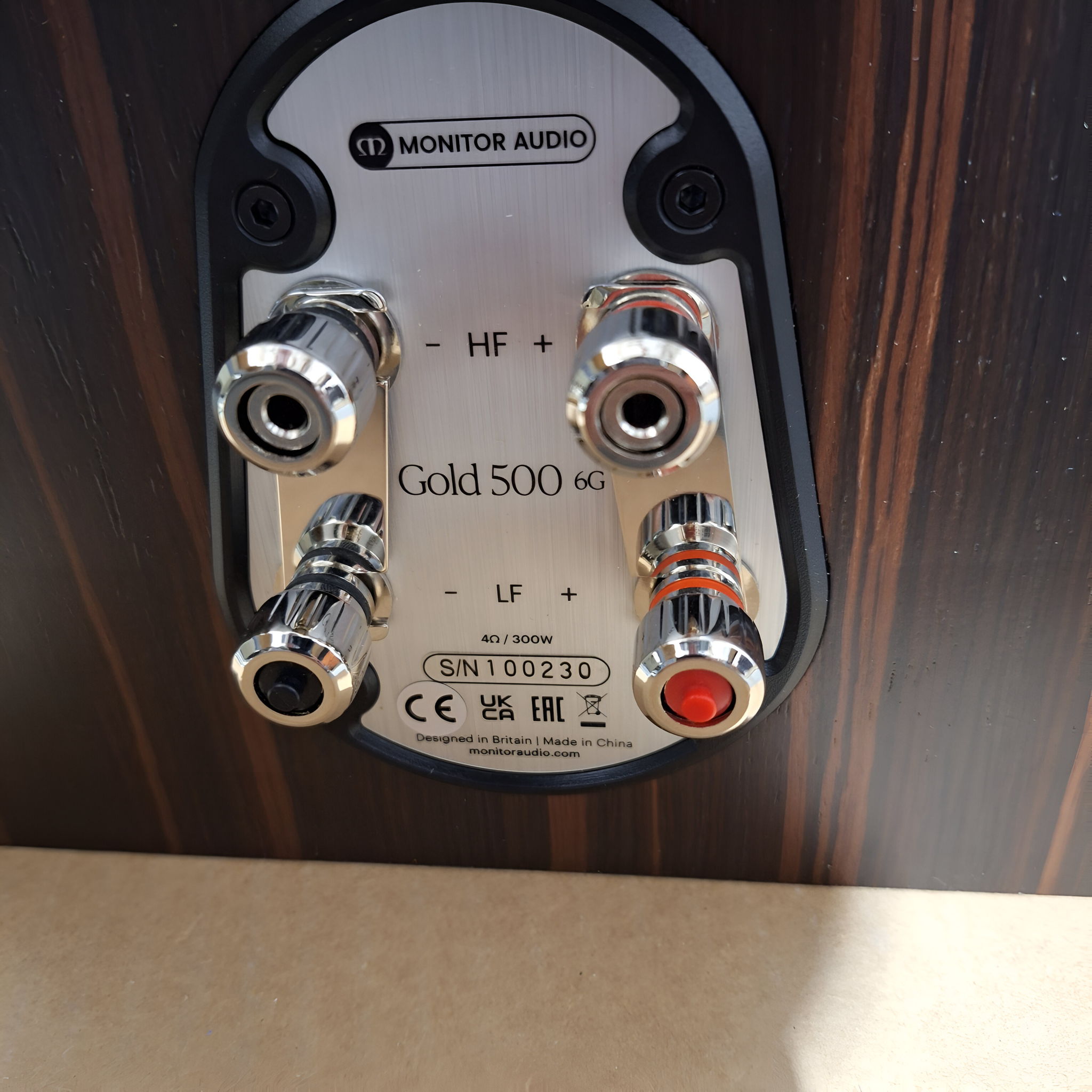 Damaged speaker serial no.