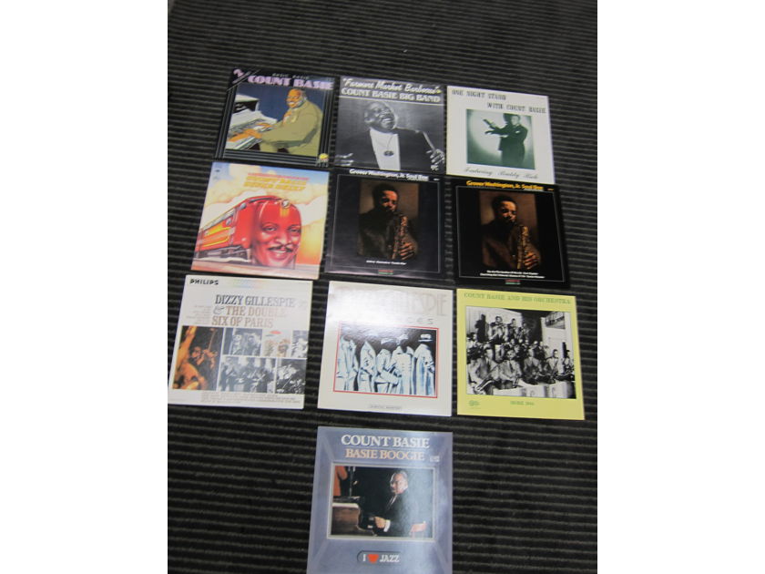 10 Basie, Gillespie, Washington Vintage LPS A+++, Ex Sound, Ex Condition, Musical + Natural