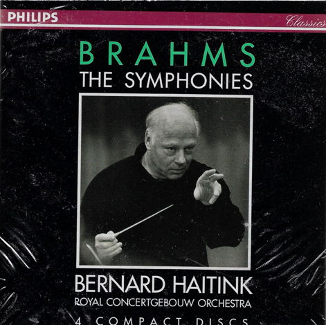 BRAHMS 4 SYMPHONIES, etc - Bernard Haitink 4CD Philips
