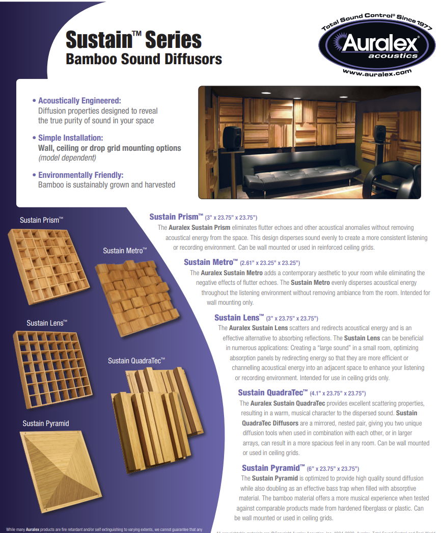 Auralex Bamboo Diffusors