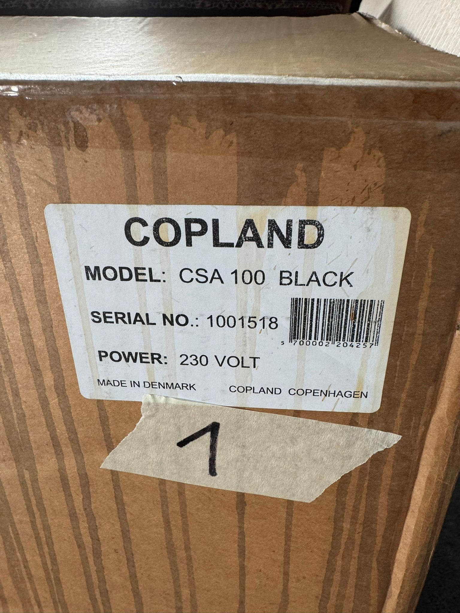 Copland CSA-100 hybrid integrated amplifier in black new 9