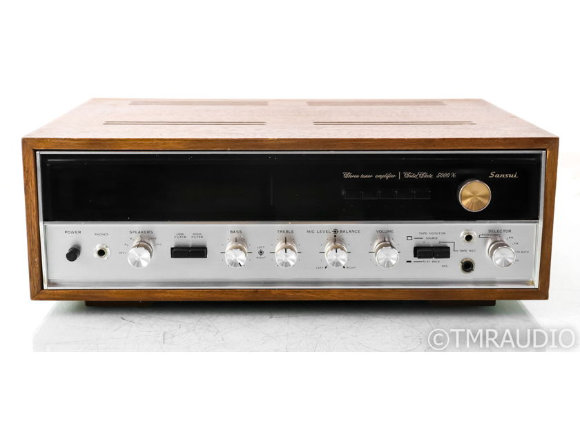 Sansui 5000X Vintage Stereo Receiver; 5000-X; MM Phono; Walnut Cabinet (34885)