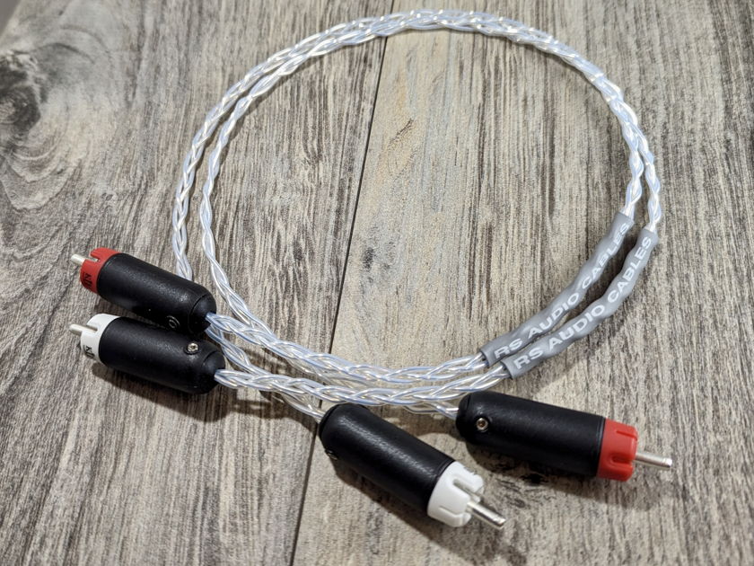 New RS Cables 0.5m Pair Solid Silver Interconnects with KLEI Classic Harmony