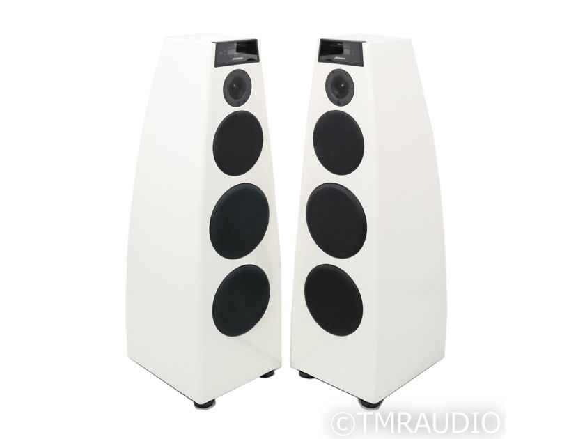 Meridian DSP7200.2 Powered Floorstanding Speakers; Gloss White Pair; Digital (42938)
