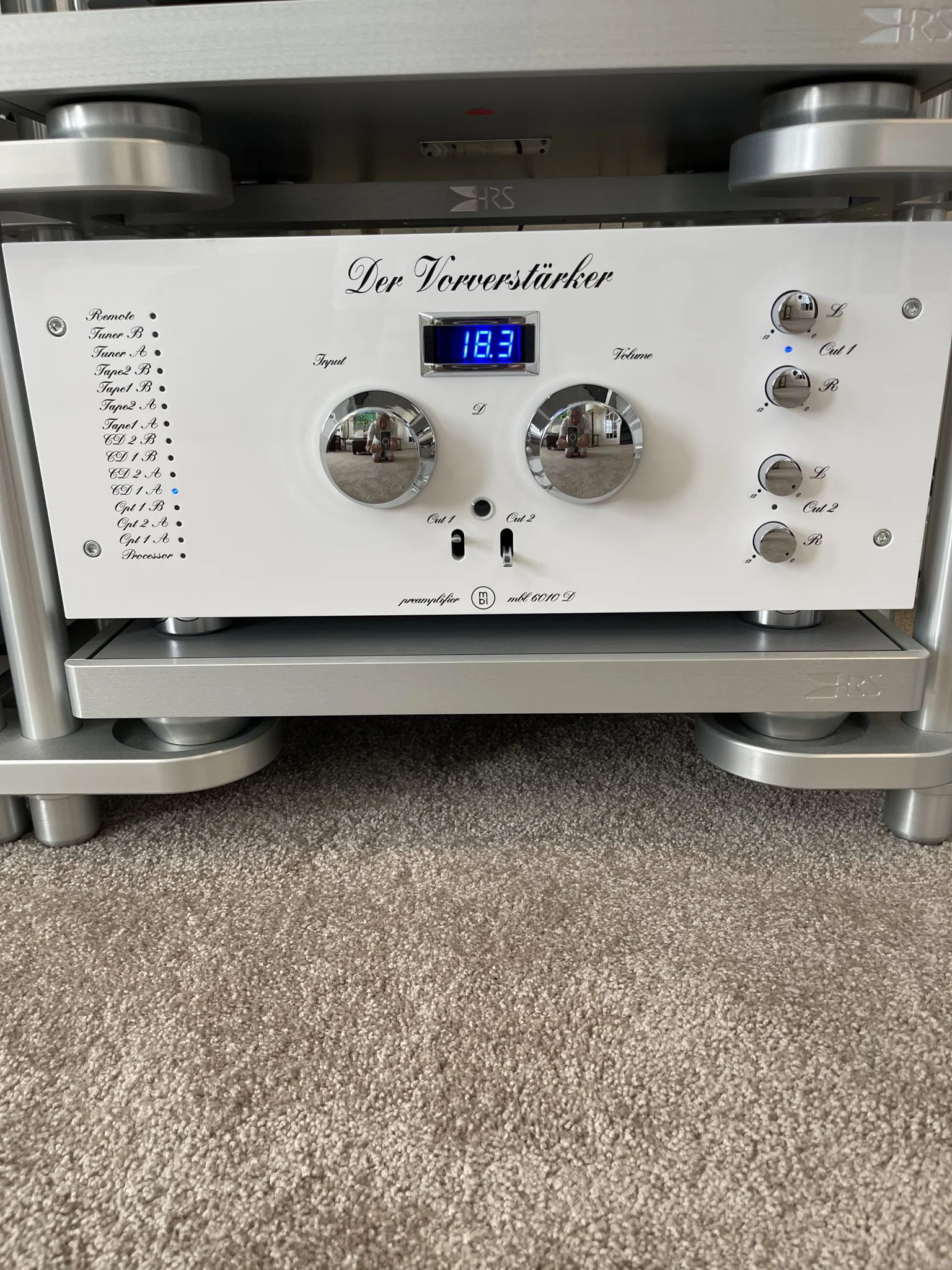 MBL 6010D Preamplifier (White/Silver)