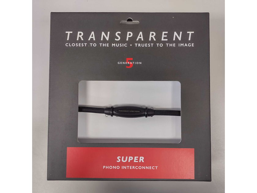Transparent Super Phono Interconnect, 1M, GEN5