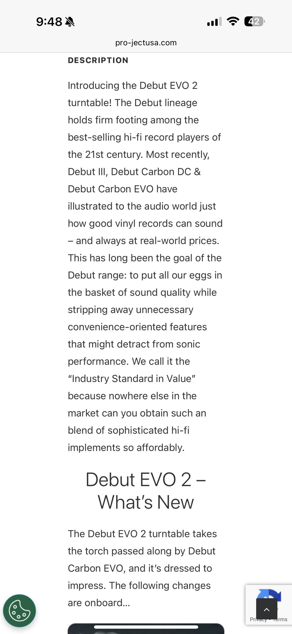 Pro-Ject Debut EVO 2 with Pick it MM EVO cartridge 5