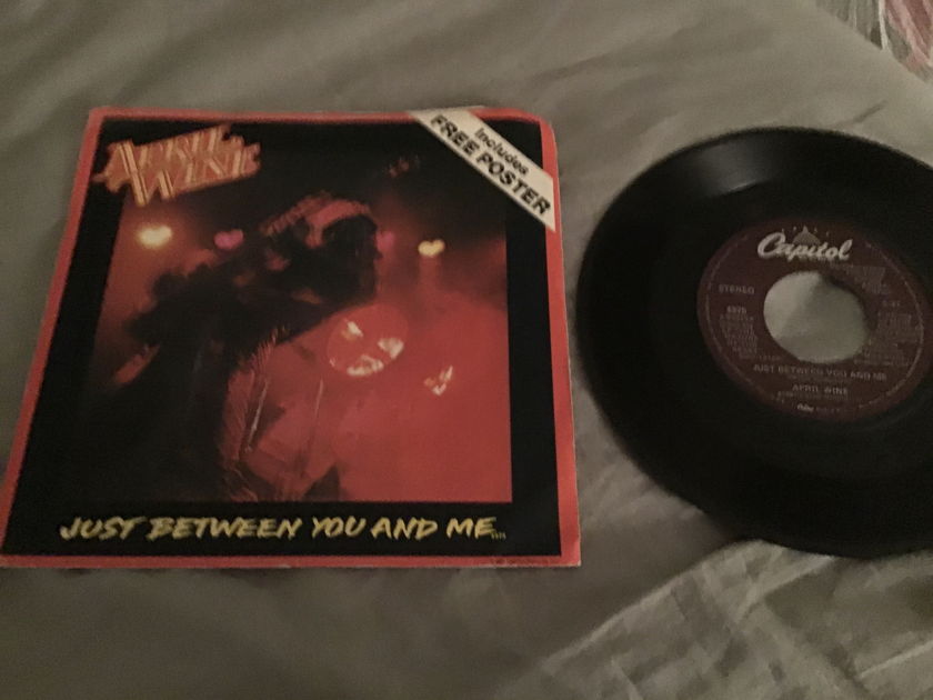 April Wine Just Between You And Me With Poster Sleeve