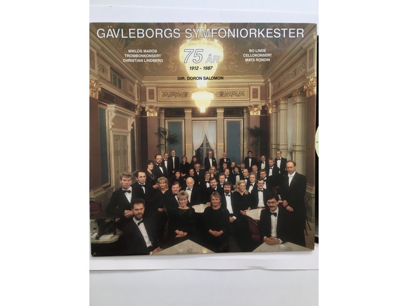 Gavleborgs Symfoniorkester 75AR 1912-1987  Dir Doran Salomon Miklos Maros Lp record