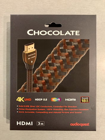 *NEW* AudioQuest Chocolate HDMI Cable | 3m